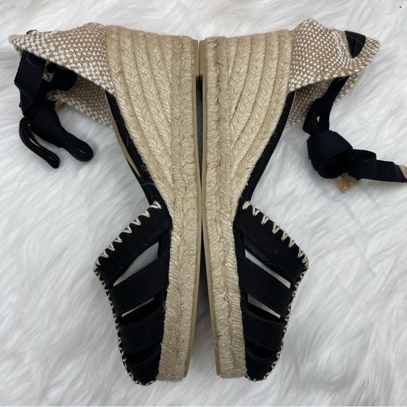 🆕 Castañer Cici Espadrille - Black, Tan & White - Picture 3 of 6